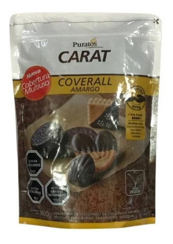 Cobertura De Chocolate Puratos Coverall Amargo