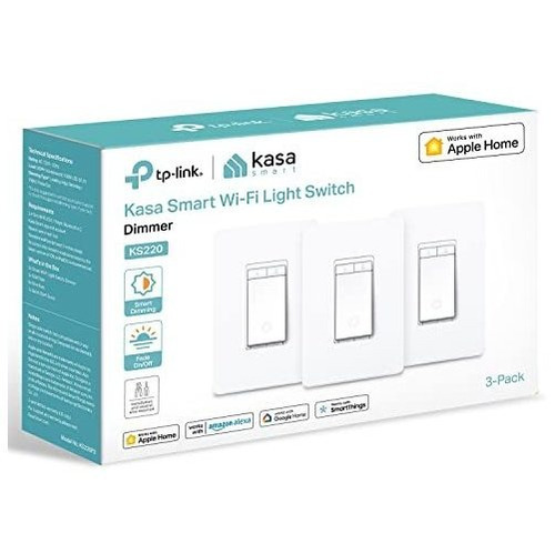 Kasa Apple Home Kit Smart Dimmer Switch Ks220p3, Zh3kt