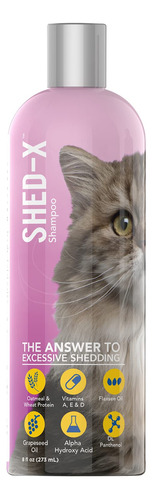 Shed-x Champ Shed Control Para Gatos, 8 Onzas  Reduce La Cad