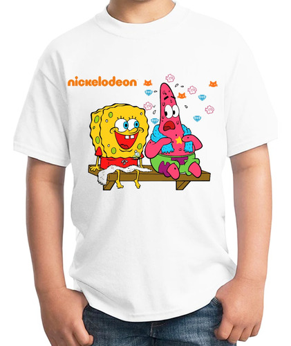 Playera Bob Esponja Patricio Nickelodeon Infantil Unisex 