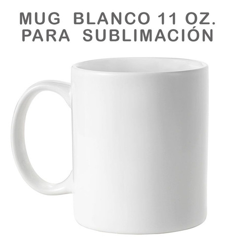 Caja X 36 Mug Blanco 11 Onz Para Sublimacion + Envio Gratis
