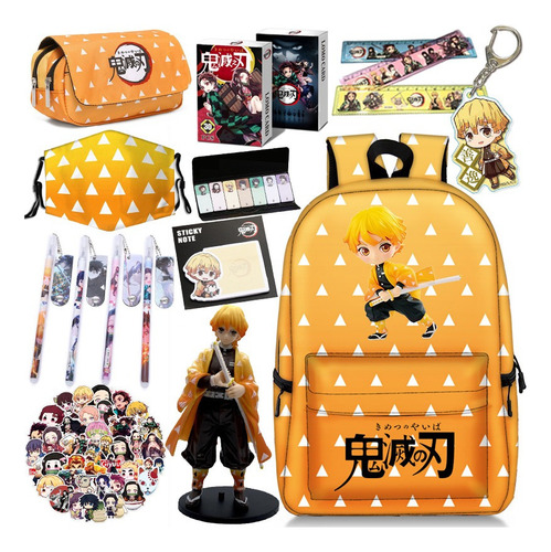 16 Mochilas Demon Slayer Y Kit De Accesorios Para Figuras De