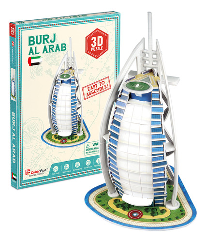 Rompecabezas 3d Burj Al Arab Cubicfun Pr.