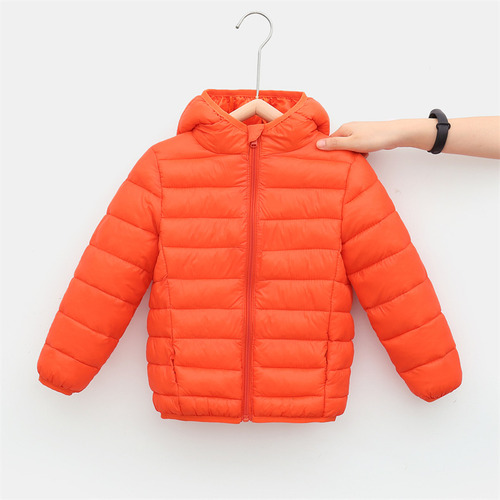 Chaqueta De Plumón Ligera Para Niños Y Niñas Con Capucha