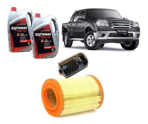 Kit 2 Filtros Ford Ranger 3.0 Aceite 15w40 8lts