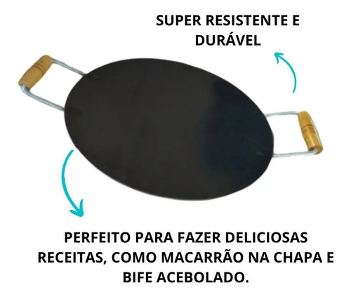Disco Picanheira Aço Carbono 42cm Disco Arado Macarrão Chapa