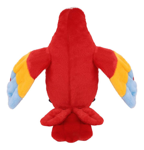 Robot Loro Repite Habla Baila Alas Peluche Pájaro Guacamaya