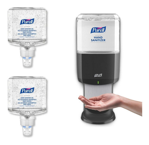 Dispensador Automático + Gel Antiséptico (2) Purell