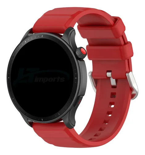 Pulsera cl sica de 22 mm compatible con Amazfit Gtr 4 color rojo