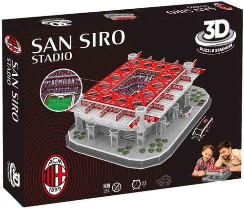 Imagen 2 de 5 de Puzzle 3d Estadio - Estadio San Siro Ac Milán - Original