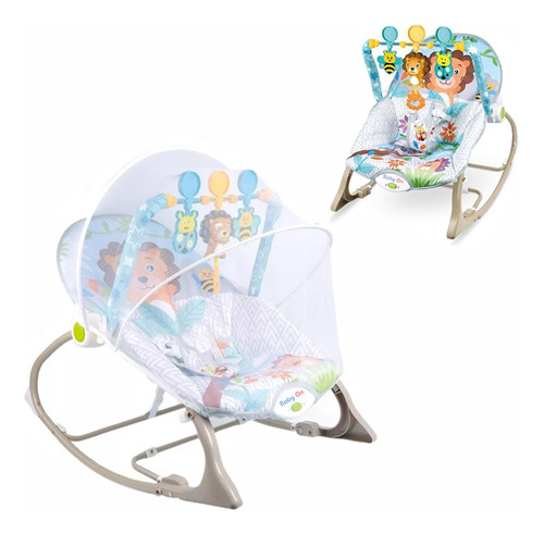 Silla Mecedora, Vibradora Y Musical Para Bebe 3 En 1 Babyon