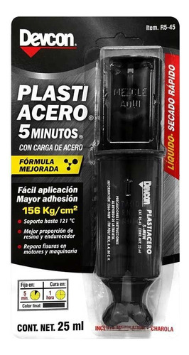 Jeringa Plastiacero R5-45 Devcon 25ml 