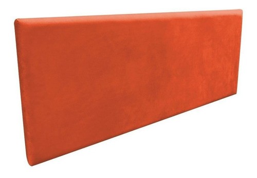  Cabeceira de cama box D'Rossi Interiores Clean 2 corpos 140cm x 56cm Camurça laranja