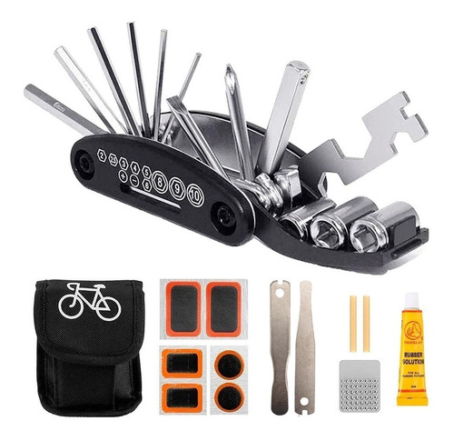 Kit Herramienta Bicicleta Multi Despinche Estuche Despinchar