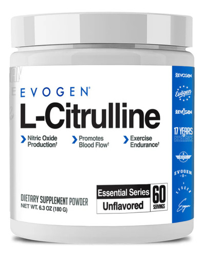 Evogen L-citrulina 60 Servicios Sin Sabor
