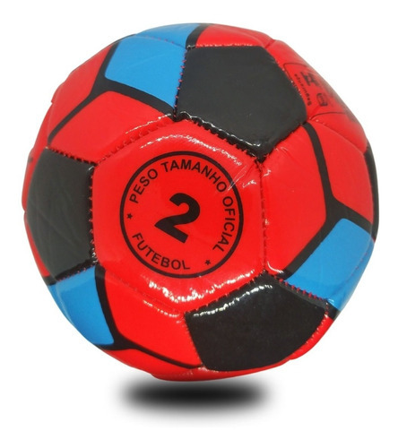 Kit 5 Bolas Nº 2 Mini Jogo Futebol Cores 14cm Futsal Pequena Cor Variadas 3