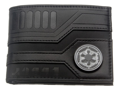 Cartera Star Wars Imperio Galáctico Billetera Hombre Color Negro