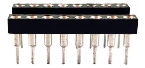 Kit 10 Peças Soquete Torneado Dip 16 Pinos Ar-16-hzl-tt