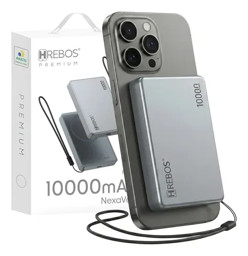 Power Bank Magnético 10000mah Para Magsafe Iphone 15 16 17
