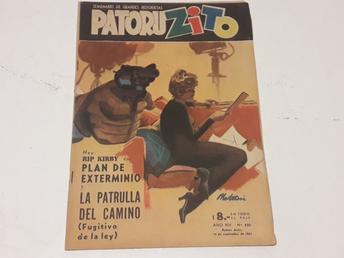 Revista Patoruzito N° 820 De 1961. Dante Quinterno