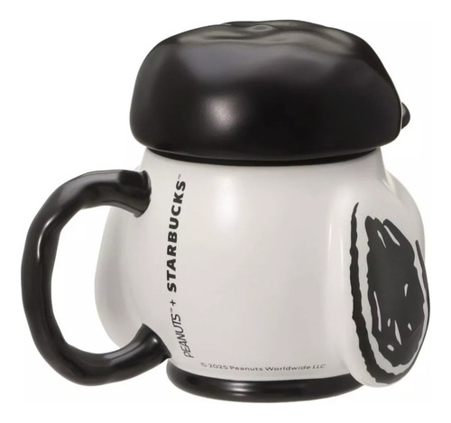 Starbucks X Snoopy Peanuts Taza 355 Ml Snoopy Blanca 2025 Blanco/negro Starbucks Peanuts Taza Ceramica