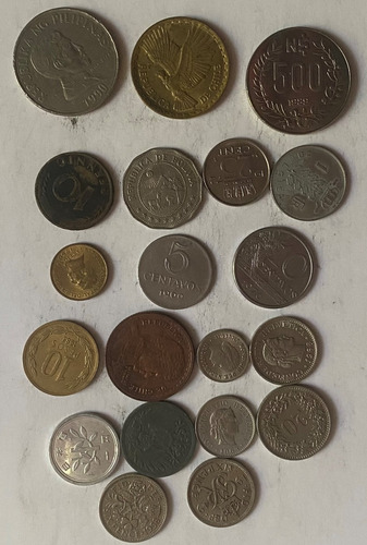 Lote De Monedas Alemania Brasil Holanda Chile Suiza 928/8m