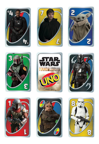 Jogo De Cartas Mattel Games Uno Star Wars The Mandalorian