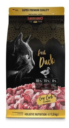 Alimento Leonardo Fresh Duck - 1.5kg Sabor Pato