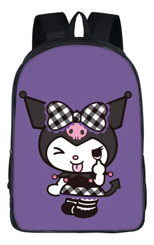 Bolsa De Estudiante Kuromi De 16 Pulgadas