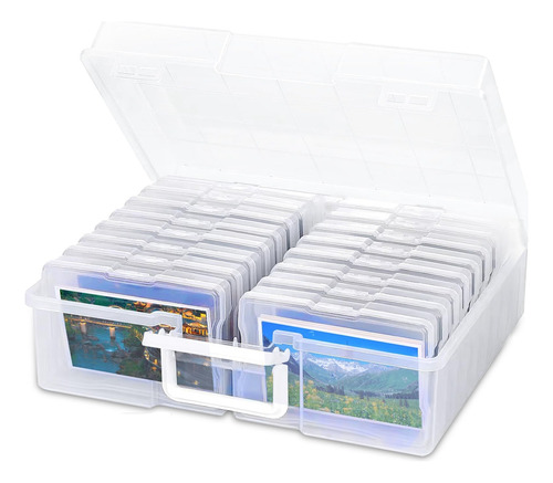 Cajas De Almacenamiento De Fotos Portátiles, Con 16 Comparti