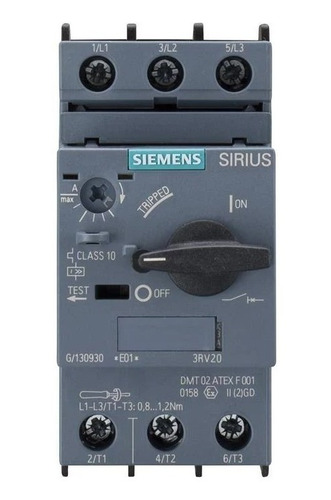Interruptor Automático Tamaño S0 3rv2021-4ba10 Siemens