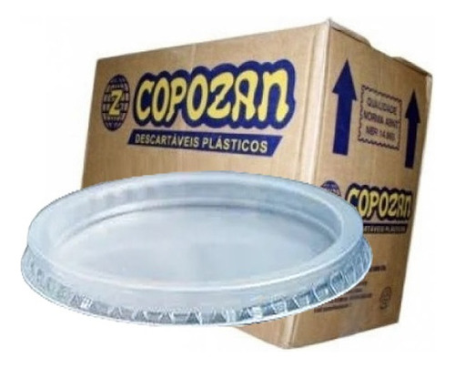 Tampa Para Pote De Sorvete 100ml - Copoplast C/2000 Cor Transparente