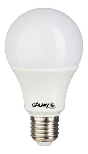 GalaxyLED A60 - Leitosa 9 W Lâmpada led Bulbo cor branco-frio 9W 100V/240V 6500K 803lm com 50 unidades