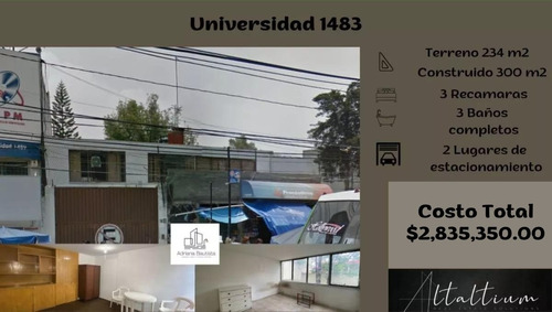 Casa En La Delegación Álvaro Obregon, Col. Axotla, Universidad 1483. Cuenta Con 2 Lugares De Estacionamiento.   Nb10-za