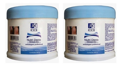  Kit Dois Cremes Nutri Derm - Hidratação Ativa 500g - Rhr