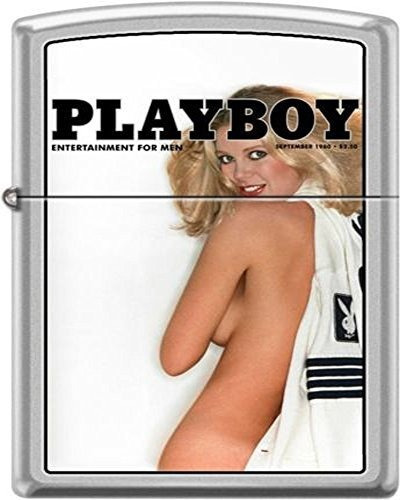 Zippo Playboy Septiembre De 1980 cover Cromo Satinado Resist