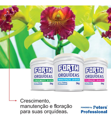 Kit Forth Orquídea Crescimento Floração Manutenção Enraizado | Parcelamento  sem juros