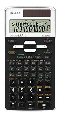 Calculadora Científica Sharp Sh-el531tgwh, Blanca