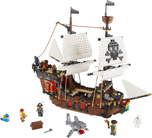 Lego Creator 3en1 Barco Pirata 31109 Building (1,260 Pieces) Cantidad De Piezas 1264