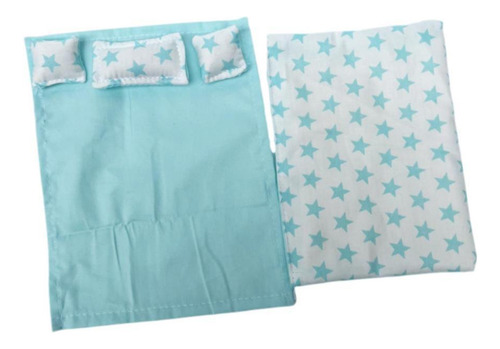 3 Mini Ropa De Cama A Escala 1/12 Con Sábana, Edredón Y