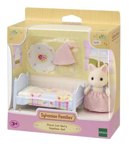 Sylvanian Families Conjunto Cama Menina Gato Primavera Epoch