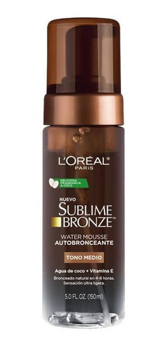 Water Mousse Autobronceante Tono Medio Sublime Bronze