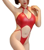 Comprar Teddy Lenceria Vinipiel Lenceria Sexy Baby Doll Tipo Vinil