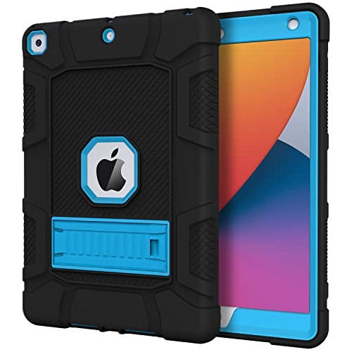Fundas Y Estuches Para Tablets (10.2 Pulgadas,)negro Y Azul