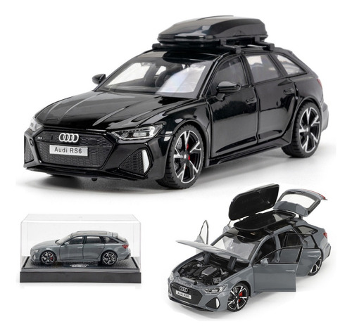 Rs6 Avant Miniatura Metal Coche Con Luces Y Sonido 1/32