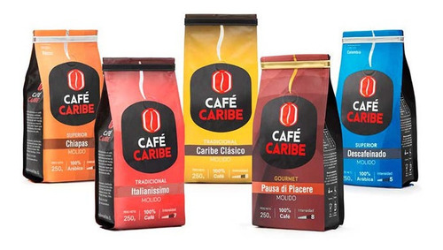 Café Caribe Pack X 5 Completo - Molido