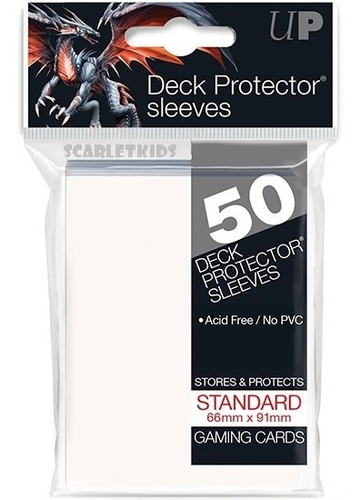 Protectores Ultra Pro X50 Unidades Blanco Scarlet Kids