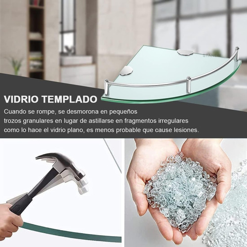 4 Porta Jabon Regadera Jabonera Baño De Cristal Resistente