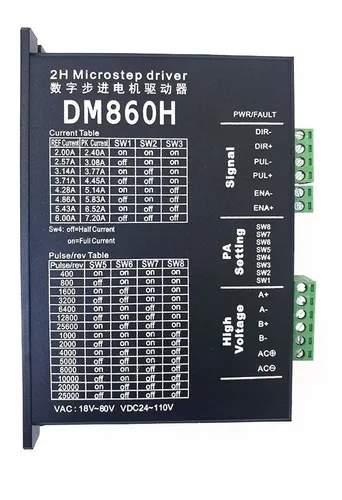 Driver Motor De Passo Cnc Router 7.2a X 80v Dma860h C/ Nota