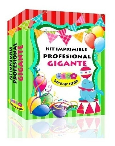 Kit Imprimible Profesional Gigante Invitaciones Cajas Candy